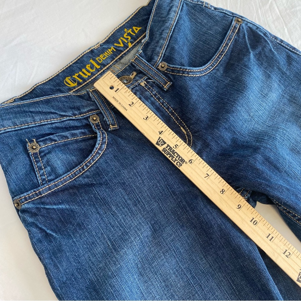 Cruel Denim Vista Womens Bootcut Jeans Dark Wash Embroidered Pockets 27/3 R - Picture 5 of 8